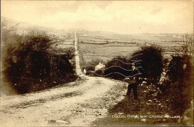 Dollys Brae near Castlewellan Postcards Ireland
