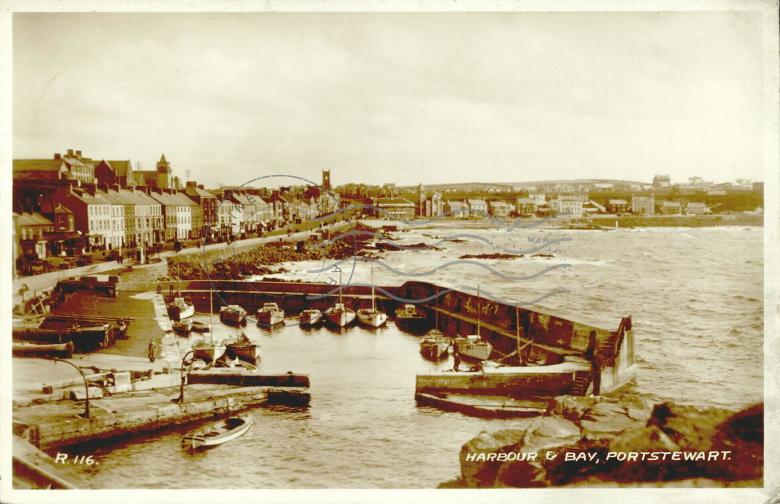 Harbour and Bay Portstewart Postcards Ireland